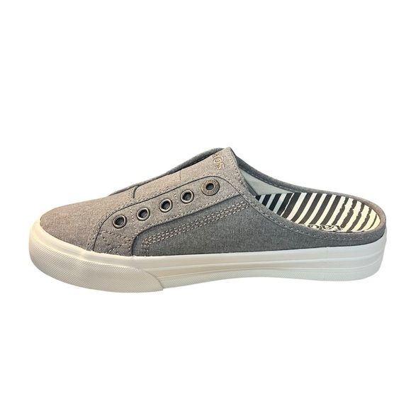 Taos NEW EZ Soul Grey Wash Canvas Slip on Sneakers SZ 7 - Picture 3 of 10